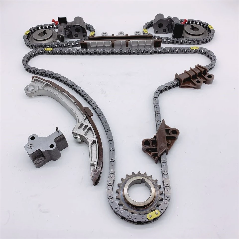 Steuerkette, Nockenritzel, Kurbelritzelführung, Spanner-Set, kompatibel mit 2001–2004 für Nissan Pathfinder/2001–2003 für Infiniti QX4 3.5L 3498CC V6 GAS DOHC Saugmotor